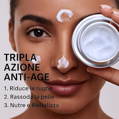 Anti-Wrinkle Face Cream Hyaluronic Acid with Retinol and Collagen – Elected Best Anti-Wrinkle Cream for Women and Men for Wrinkles, Dark Spots and Fine Lines – 50 ml